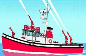 Fire Boat Vector Illustration Stock Vector Illustration Of Firefighter,  Water: 134489192