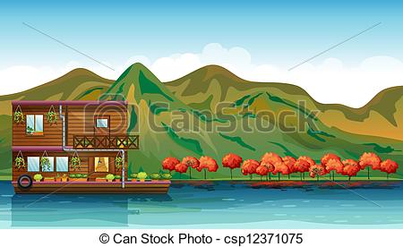 House boat Illustrations and Stock Art. 1,578 House boat.