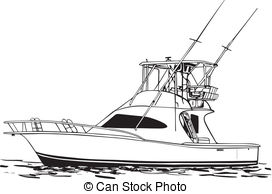 Fishing boat clip art.