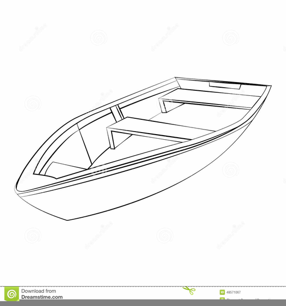 Boat Outline Clipart.