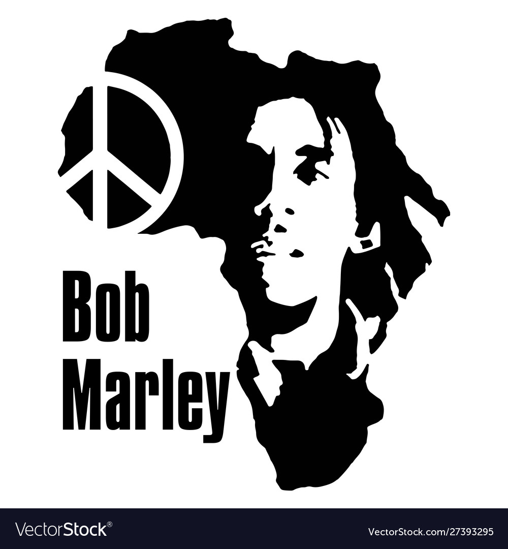 Bob marley peace vector image.