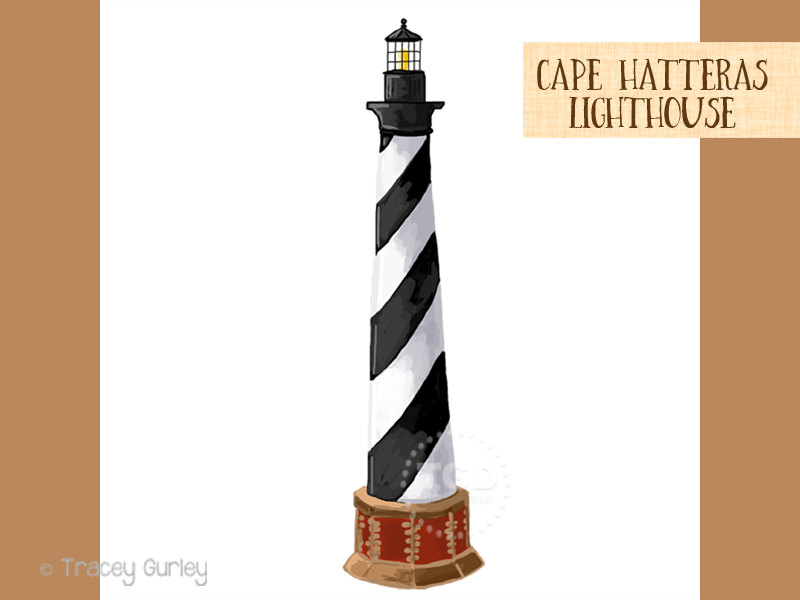 Bodie island lighthouse clipart.