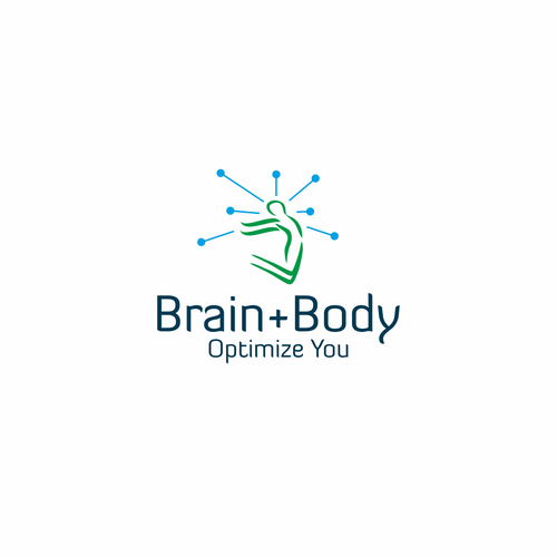 Create a minimal, modernized icon for Brain+Body.