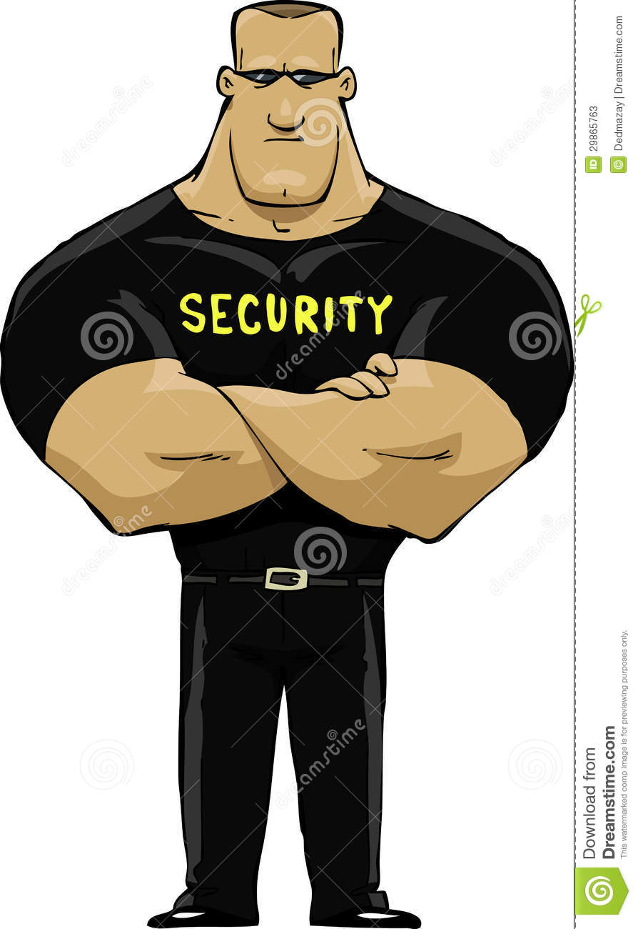 Bodyguard Protecting Clipart.