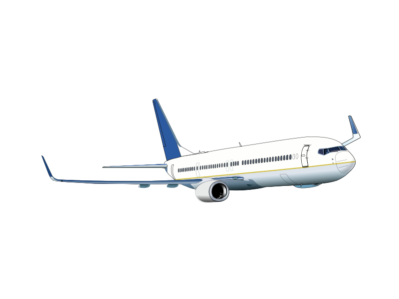 Boeing 737 clipart.