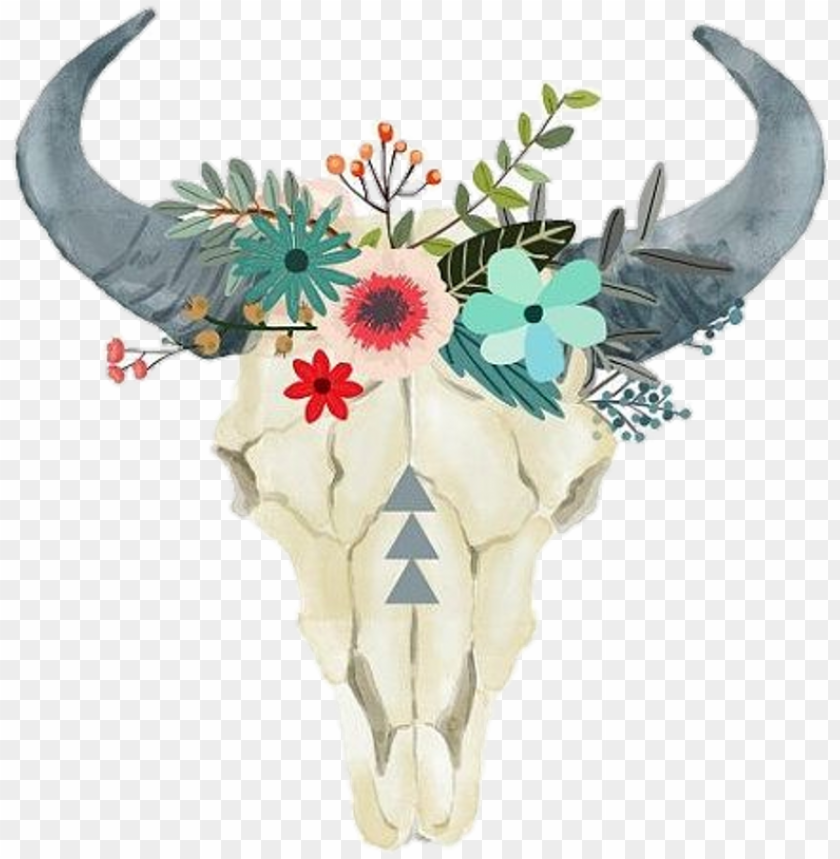 bull #toro #skeleton #pngstickers #png #watercolor.