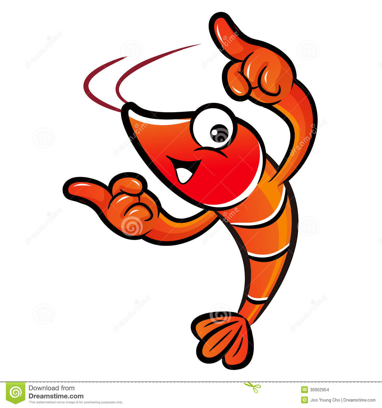 Cooked Shrimp Clipart.