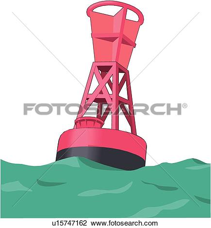 Clipart of Navigation Buoy u10652305.