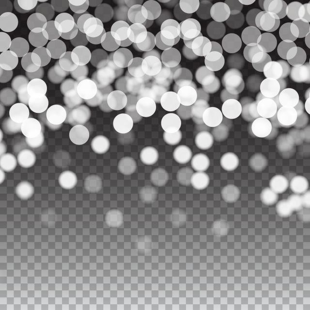 Beautiful Winter Circular Bokeh Vector, Circular.