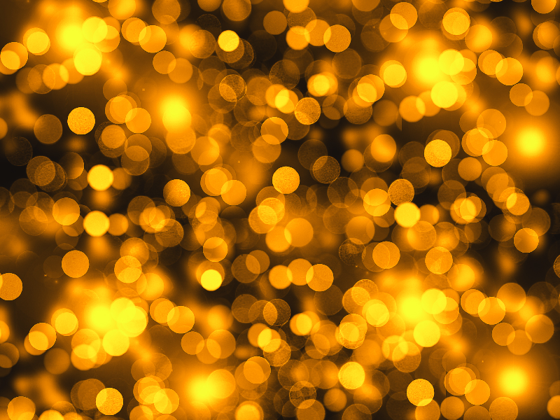 Golden Lights Bokeh Texture Photo Overlay Free (Bokeh.