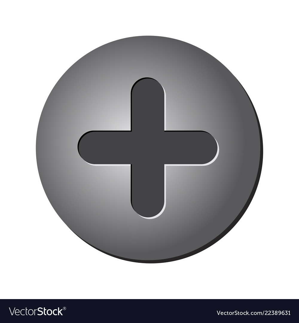 Screw head isolated symbol icon design.