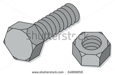 Nuts And Bolts Clipart.