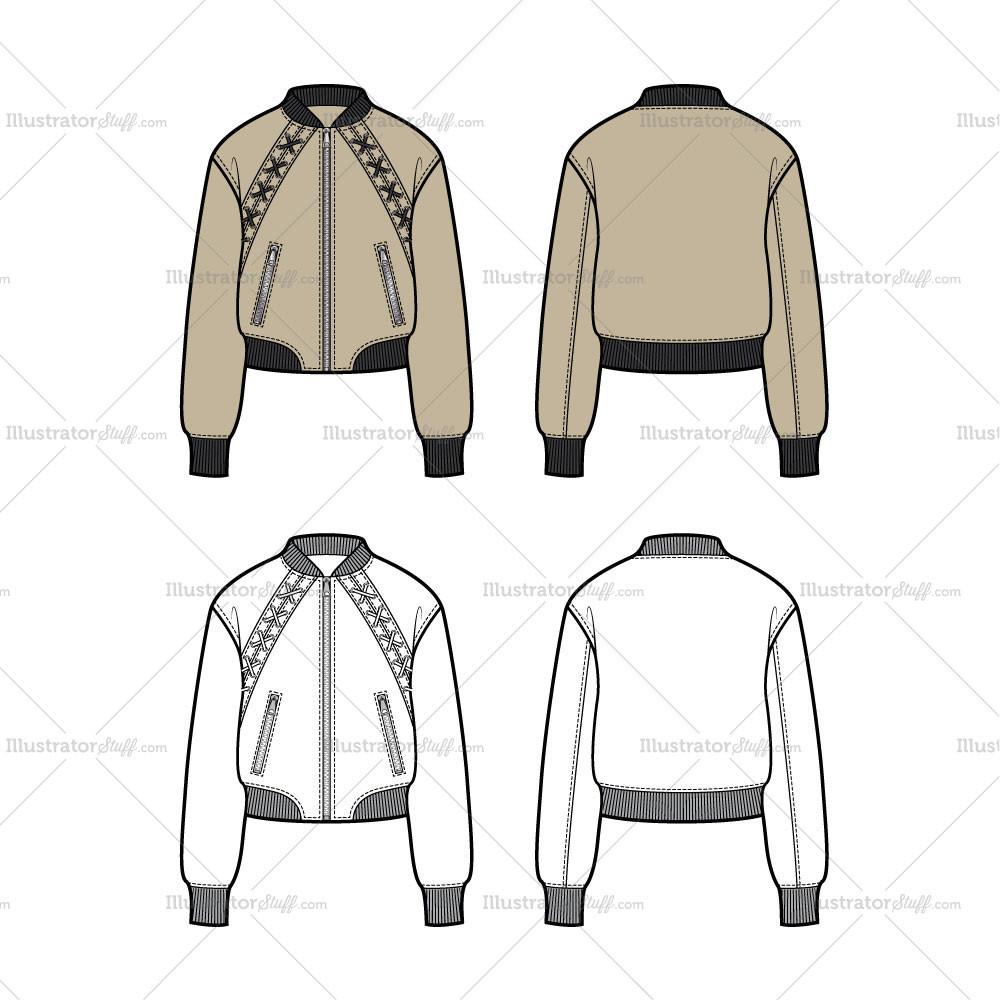 bomber jacket template clipart 10 free Cliparts | Download images on ...