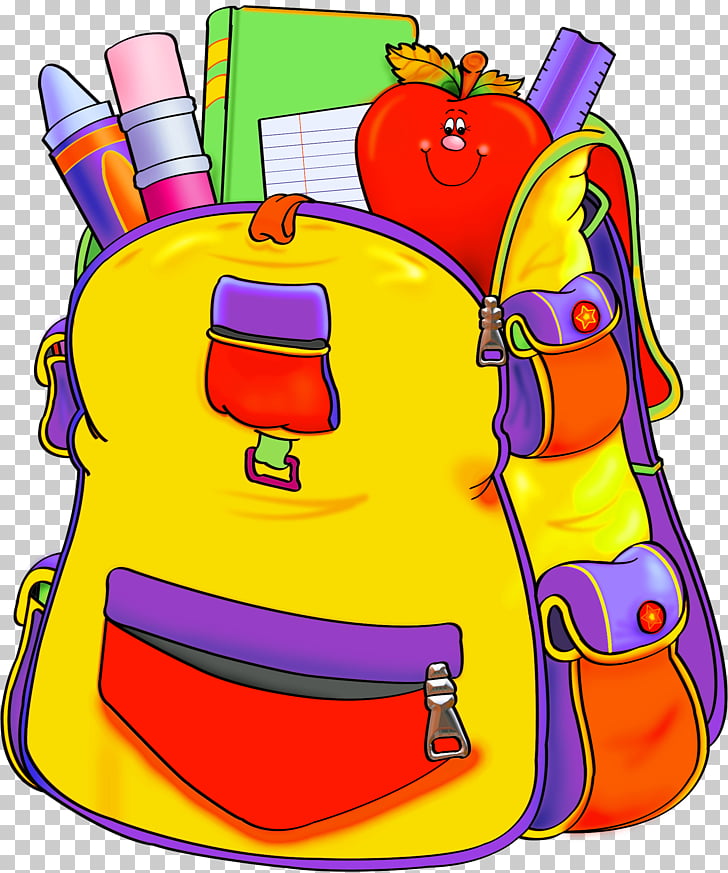 Education School supplies , backpack PNG clipart.