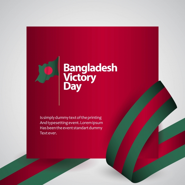 Bangladesh Victory Day Vector Template Design Illustration.