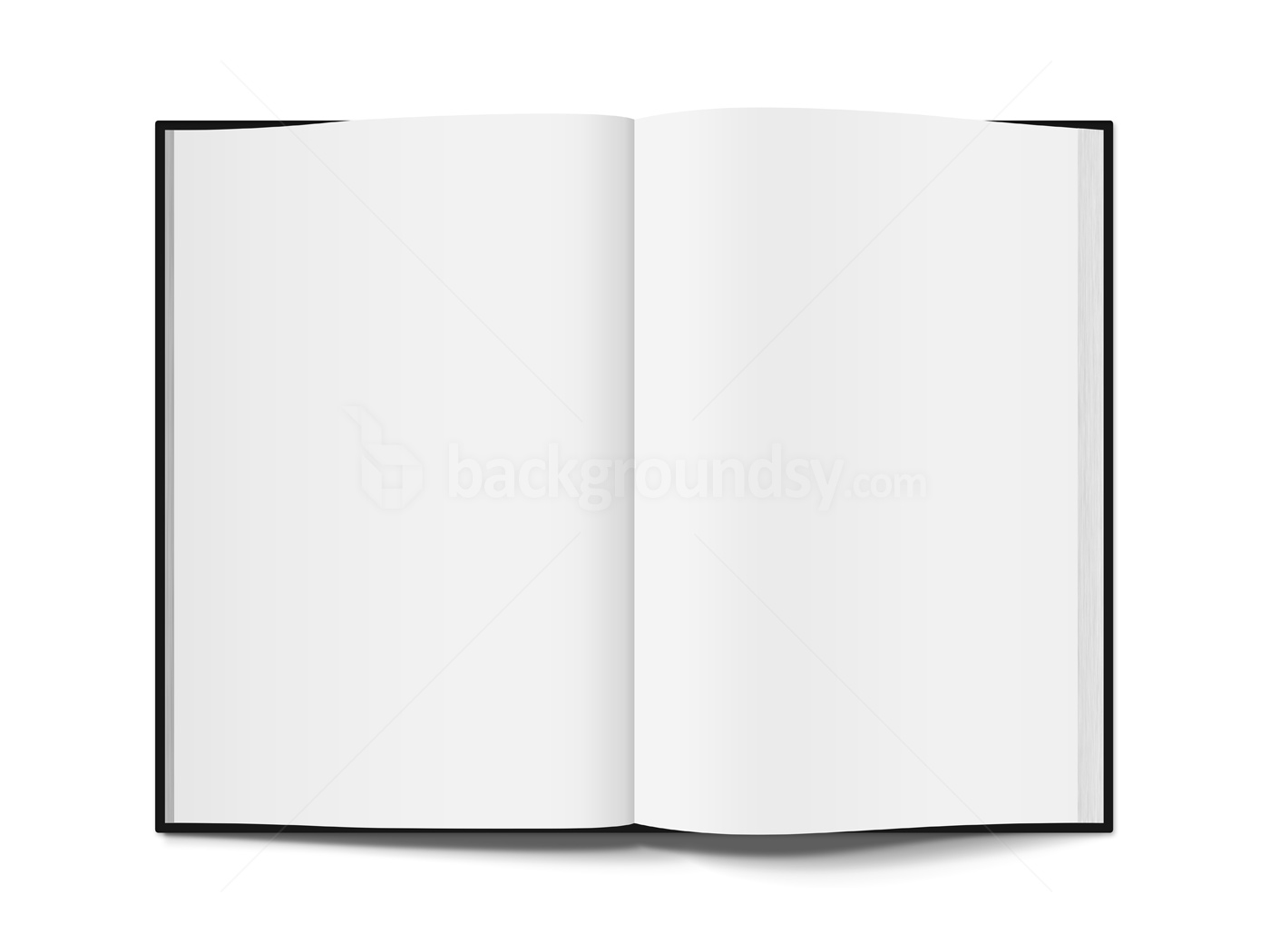 Open book template PNG.