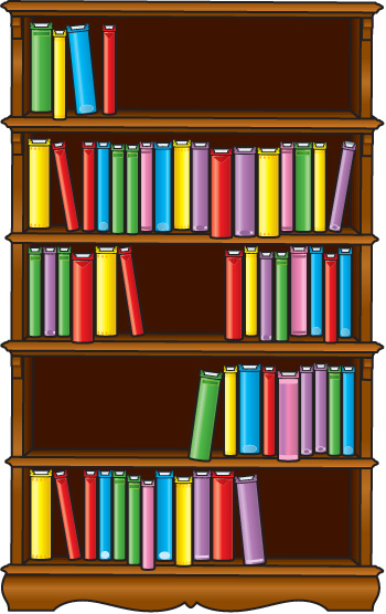 Bookshelf Clipart.