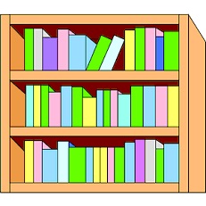 Free Bookcase Clipart.