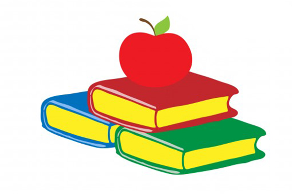 books with apple clipart - Clipground