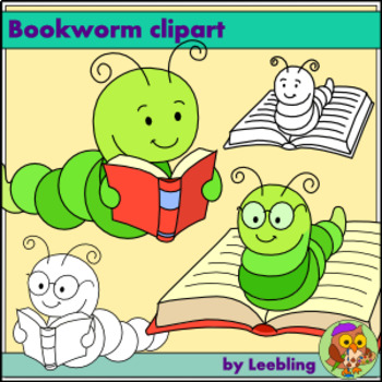Free Bookworm Clipart.