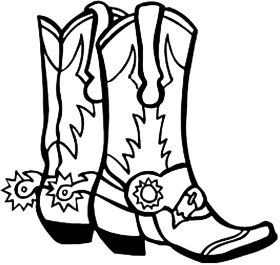 Cowboy boot clip art.