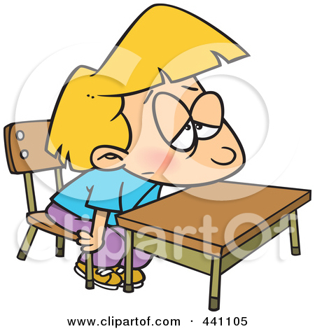 Bored Girl Clipart.