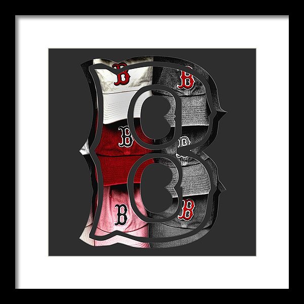 Boston Red Sox B Logo Framed Print.