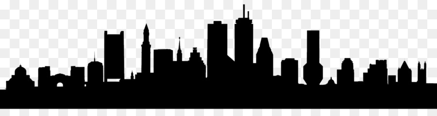 City Skyline Silhouette png download.