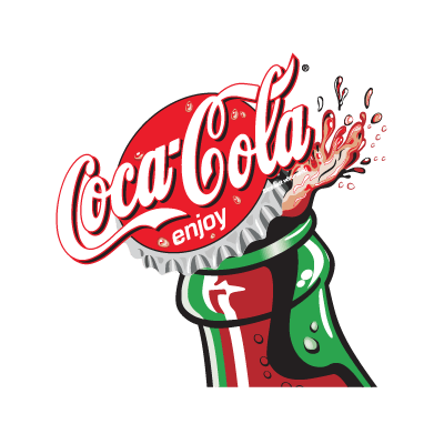 Coca Cola Enjoy Bottle transparent PNG.