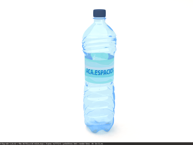 Botella de plastico para agua 3D Model in Dining Room 3DExport.