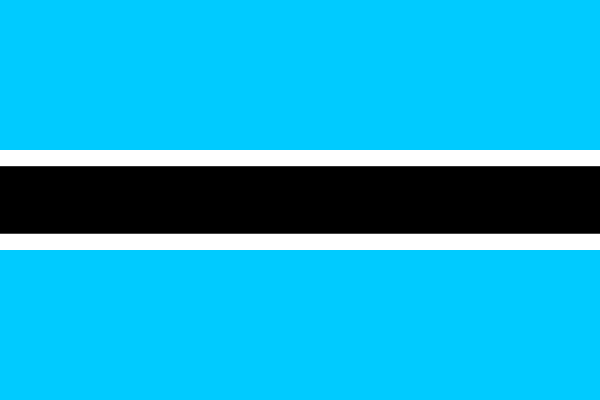 Flag of Botswana SVG Vector file, vector clip art svg file.