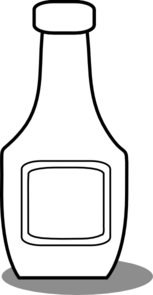 Ketchup Bottle Black And White Clip Art at Clker.com.