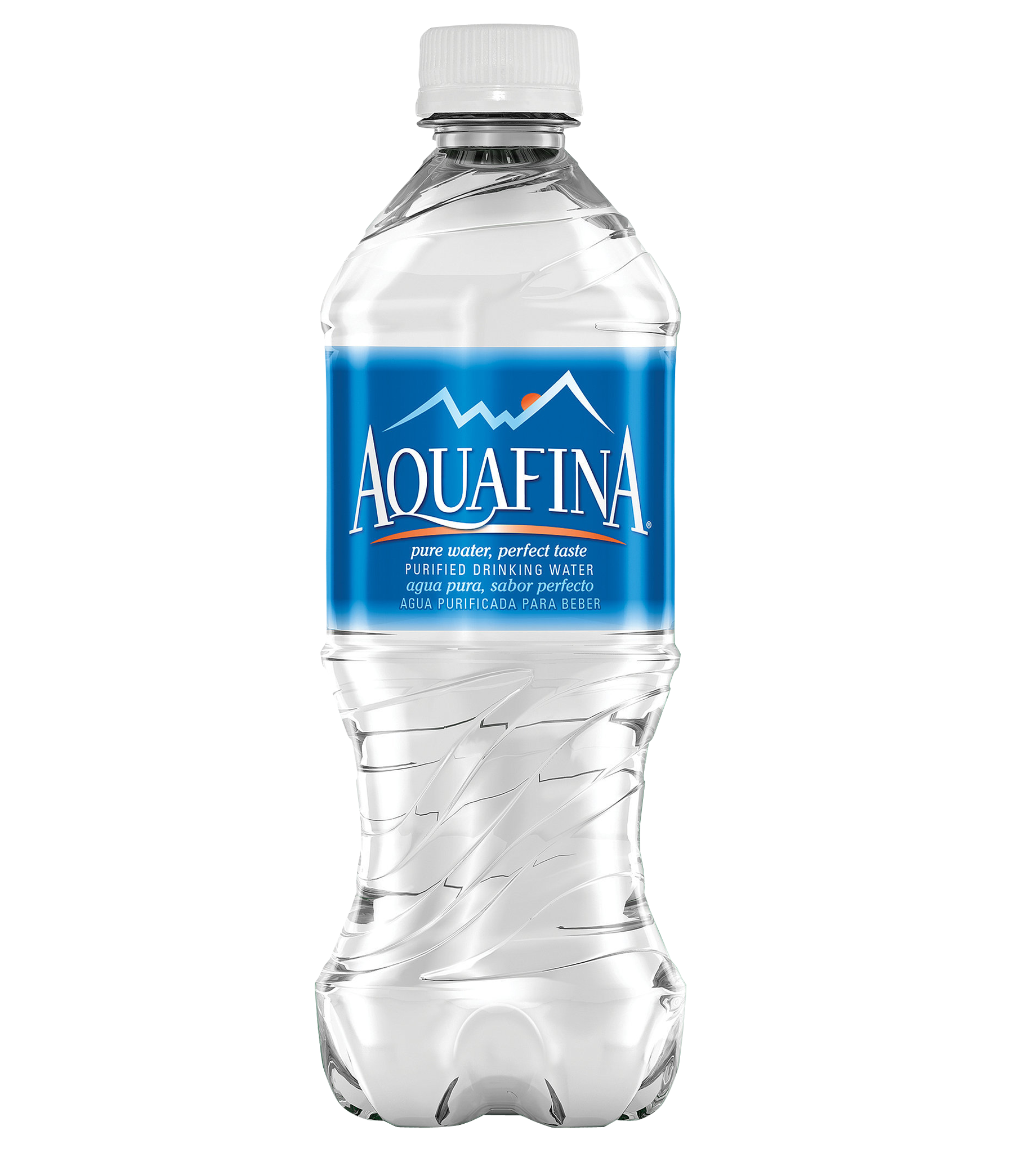 Ice Water Bottle Aquafina PNG Image.