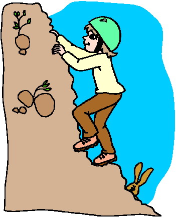 Rock Climbing Clipart.