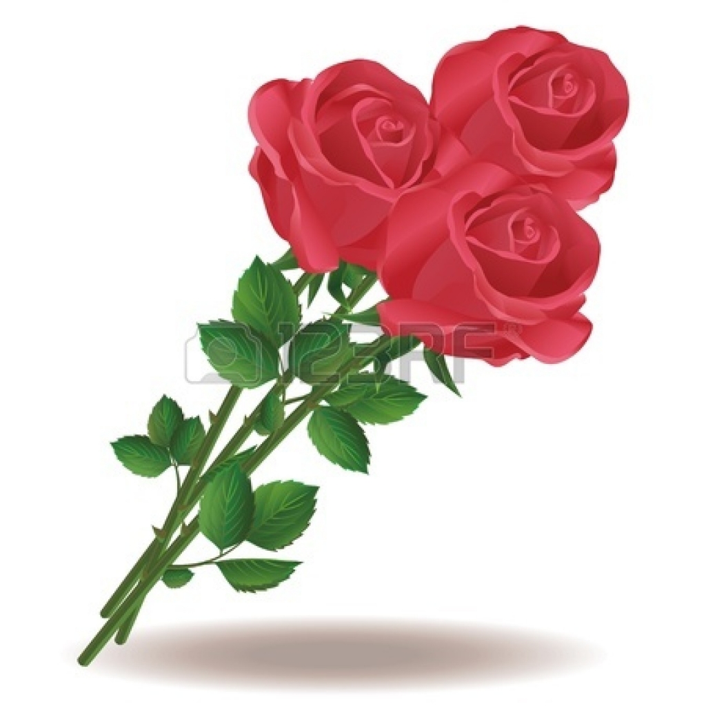 bouquet of roses clipart 6