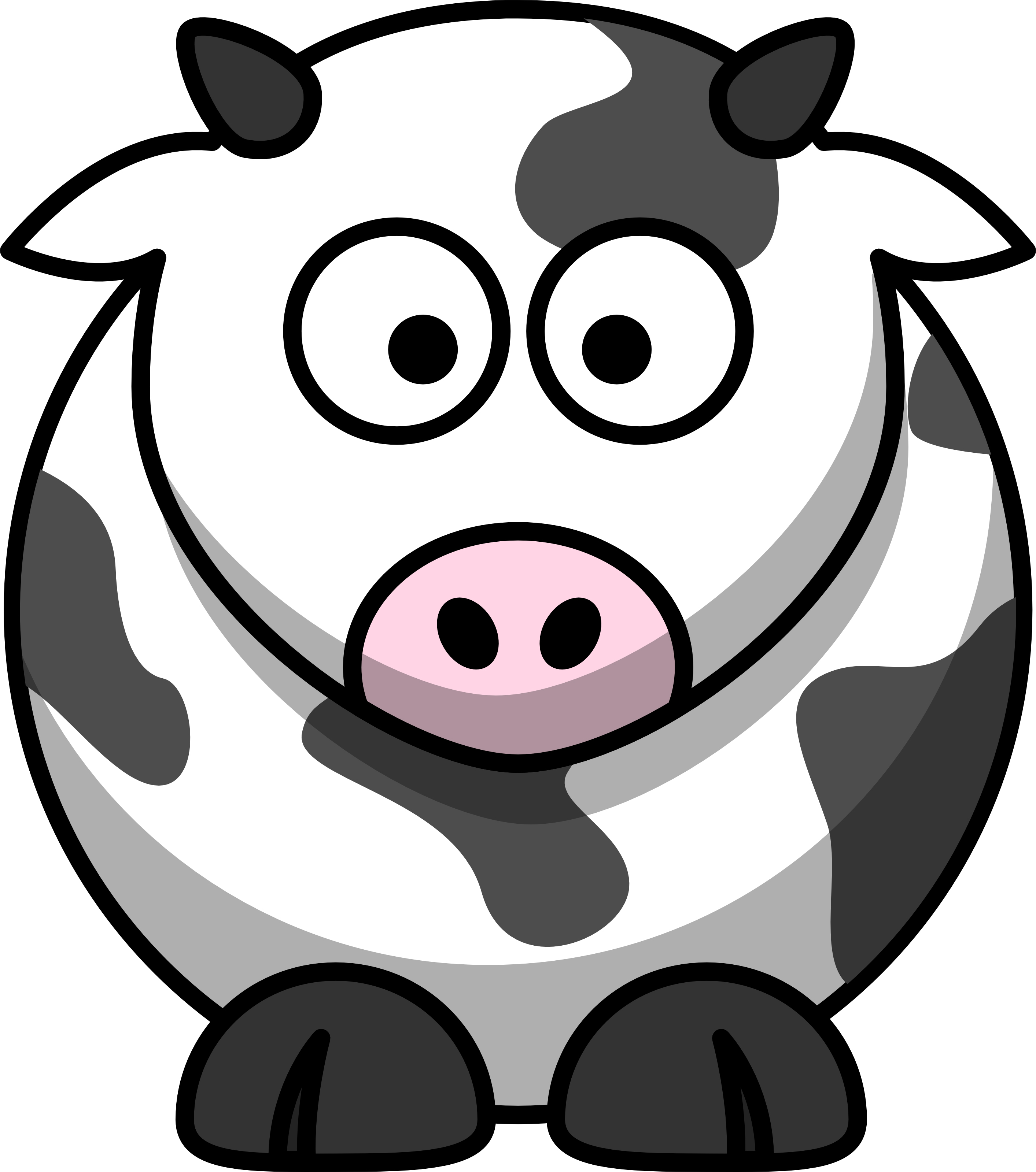 Cartoon Cow Clip Art.