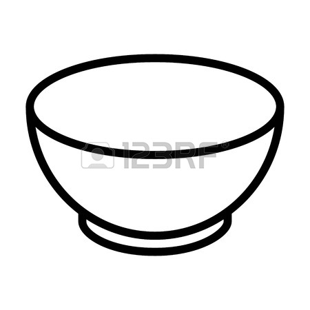Bowl clipart black and white 5 » Clipart Station.
