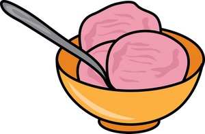Ice Cream Bowl Clipart.