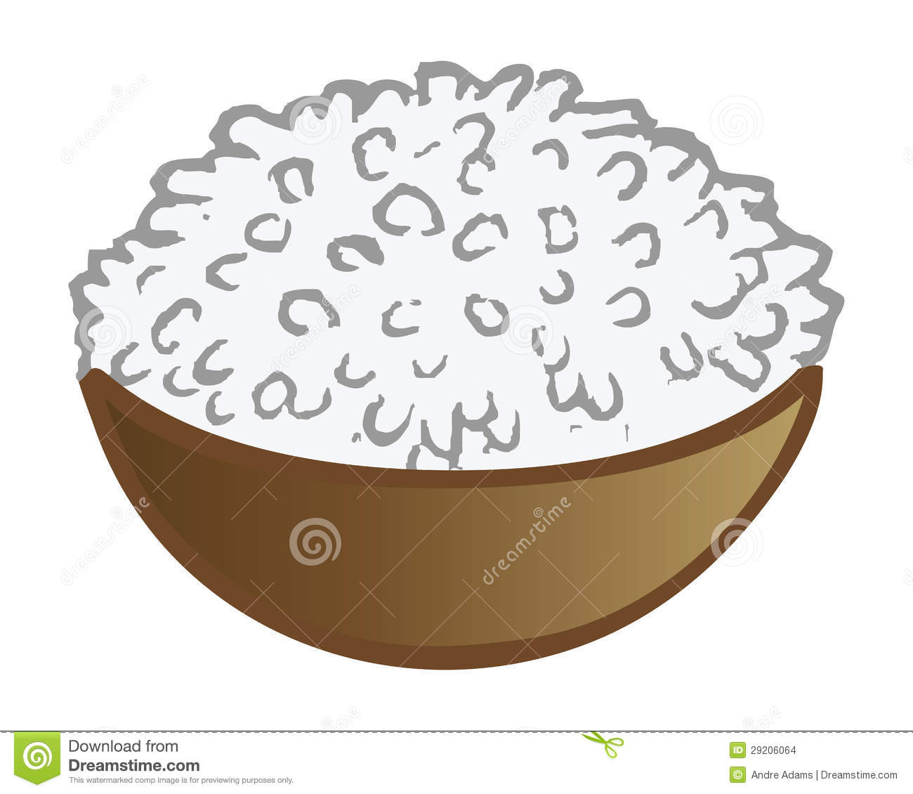 Rice Bowl Clipart.