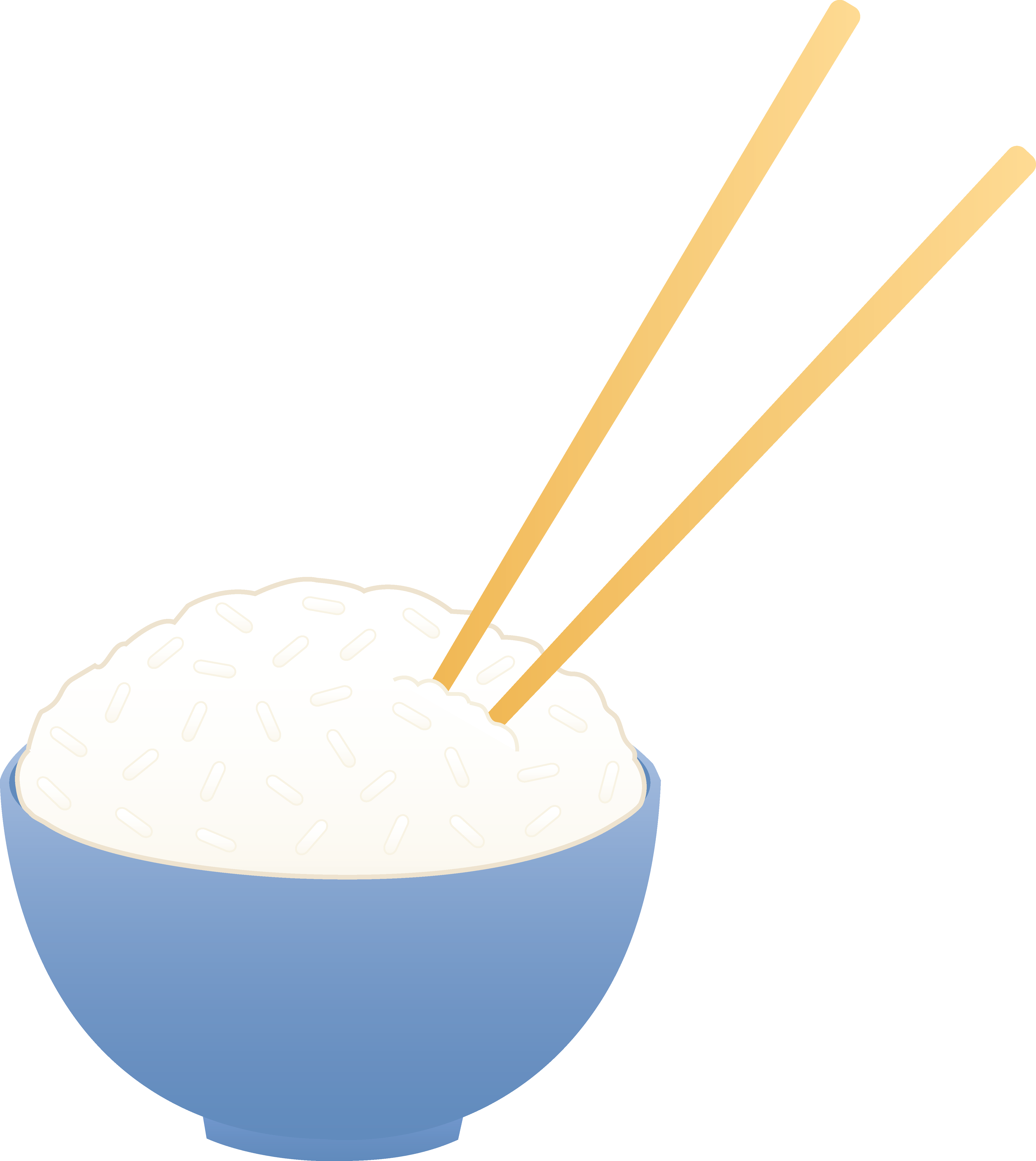 Bowl of rice clipart.