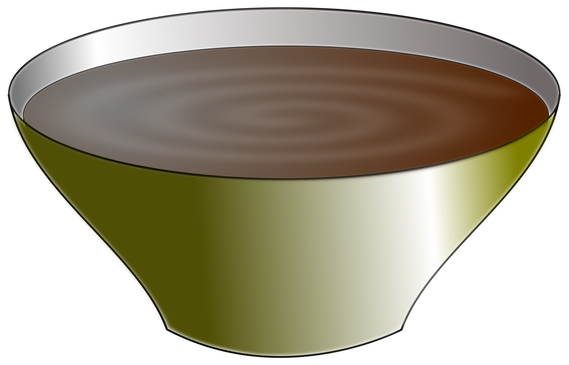 Bowl with Soup vector clipart image.