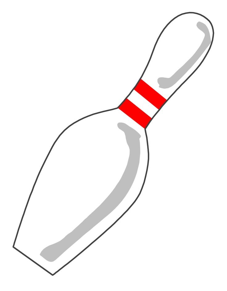 Malvorlage Kegel Bowling.