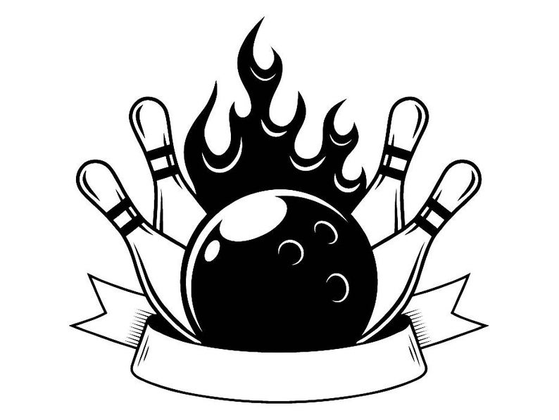 Bowling Logo #15 Ball Pin Sports Bowl Game Bowler Alley Strike Tournament  Competition League Logo .SVG .EPS .PNG Clipart Vector Cricut Cut.