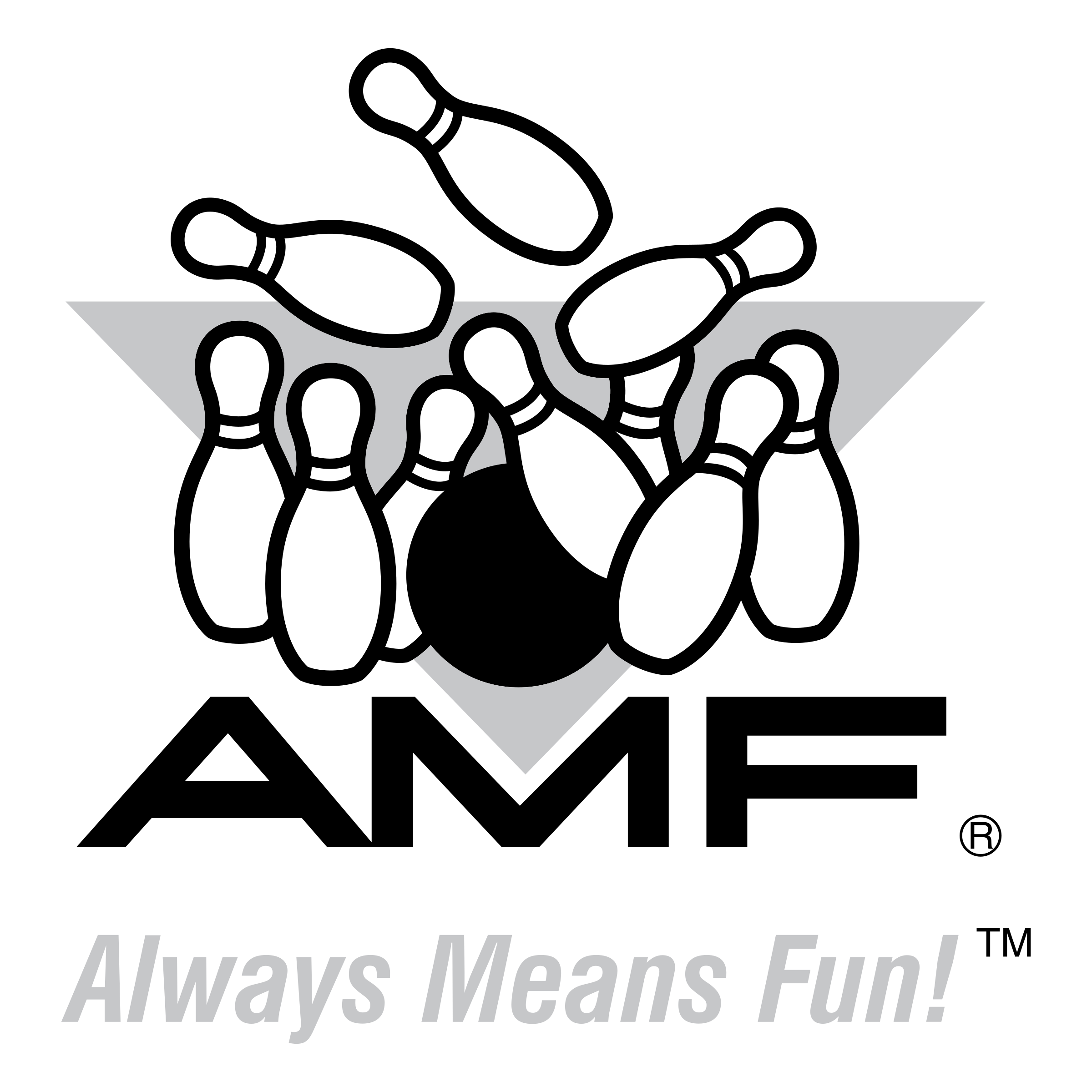 AMF Bowling Logo PNG Transparent & SVG Vector.