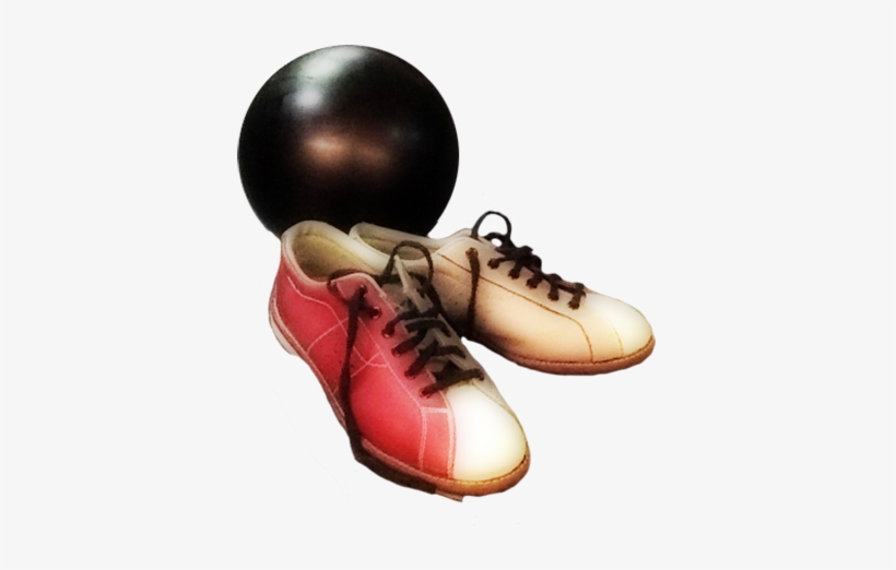 Vintage Drawing Man Bowling, Bowling Shoes And Bowling.