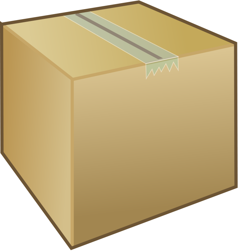 Free Clipart: Cardboard box / package.