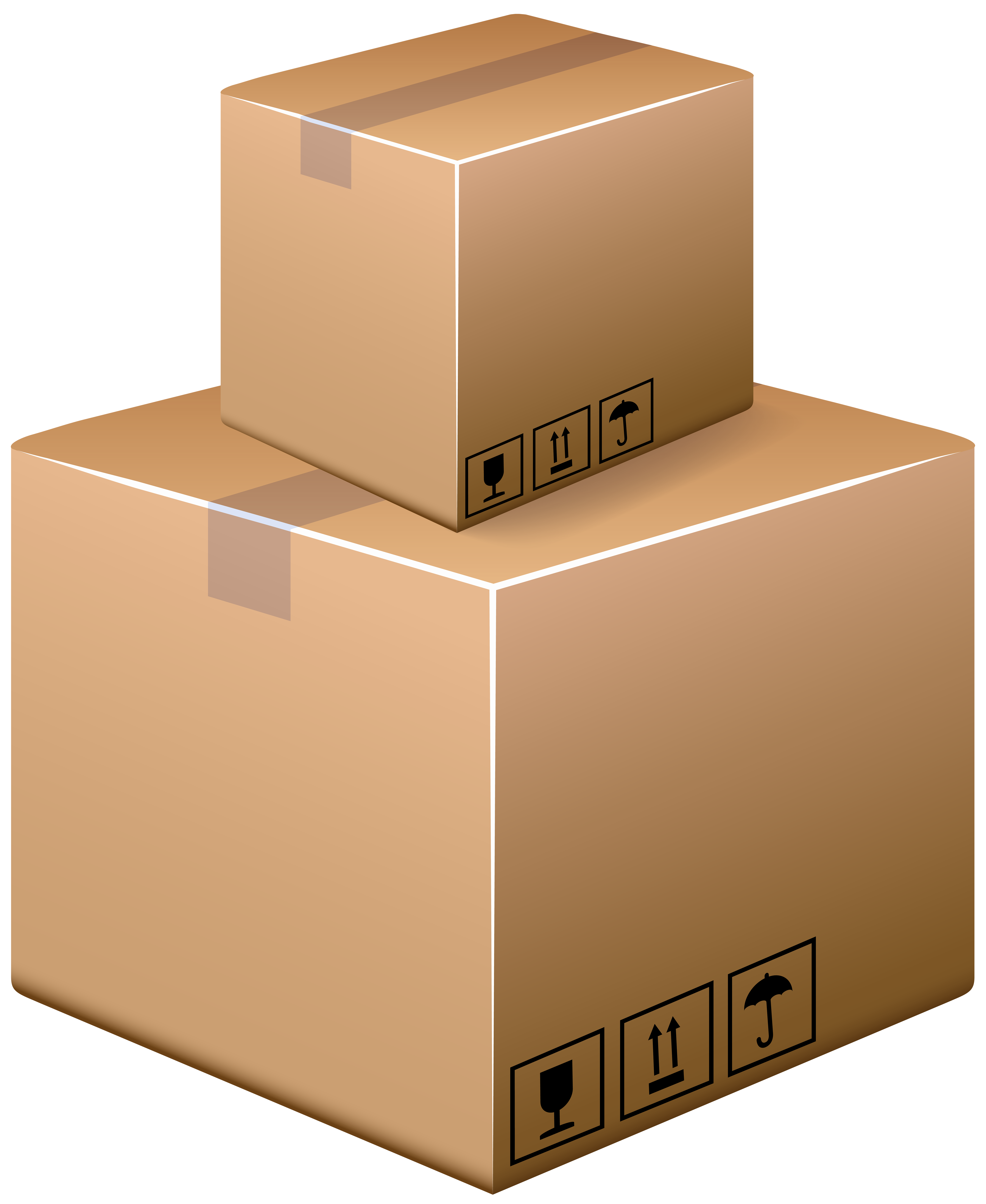 Cardboard Boxes PNG Clip Art.