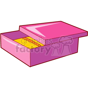 Card and candy box clipart. Royalty.