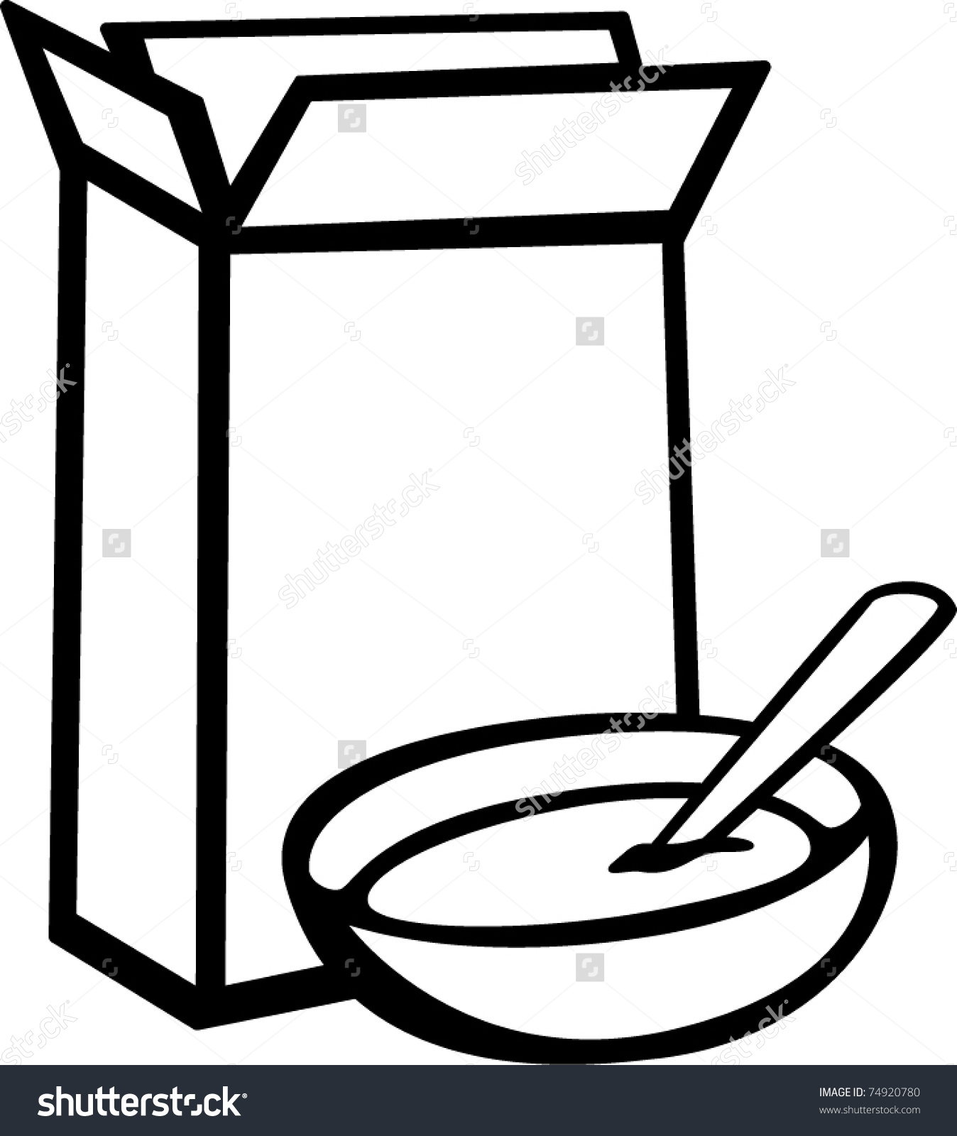 Cereal Box Clipart.