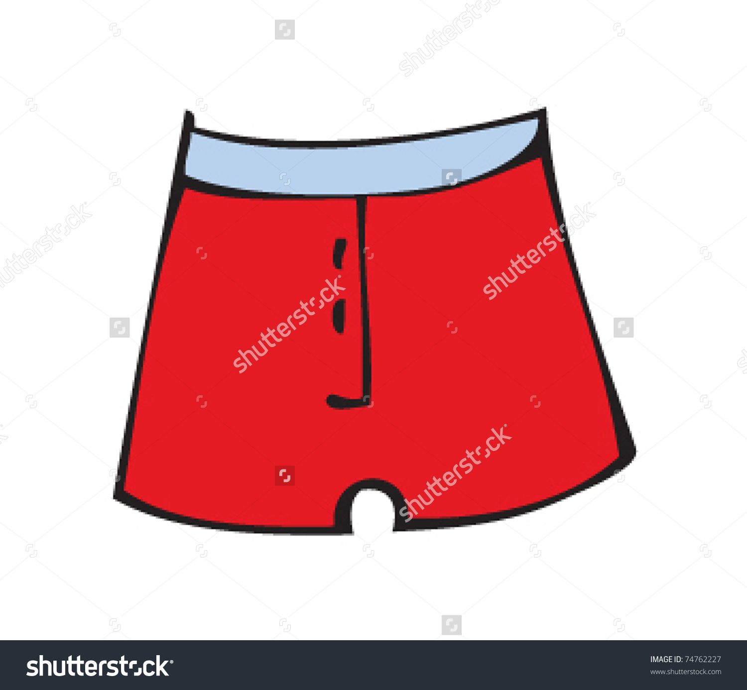 Drawing Boxer Shorts Stock Vector 74762227.